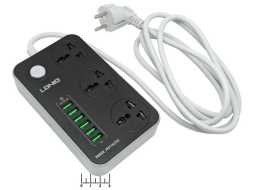 Сетевой фильтр 3/2м + 6USB Ldnio SC-3604 с выключателем (max-10A)