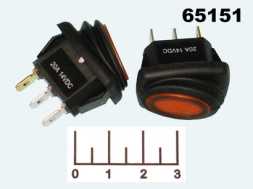 Выключатель 14/20 R13-278B8 LED желтый 3 контакта влагозащищенный
