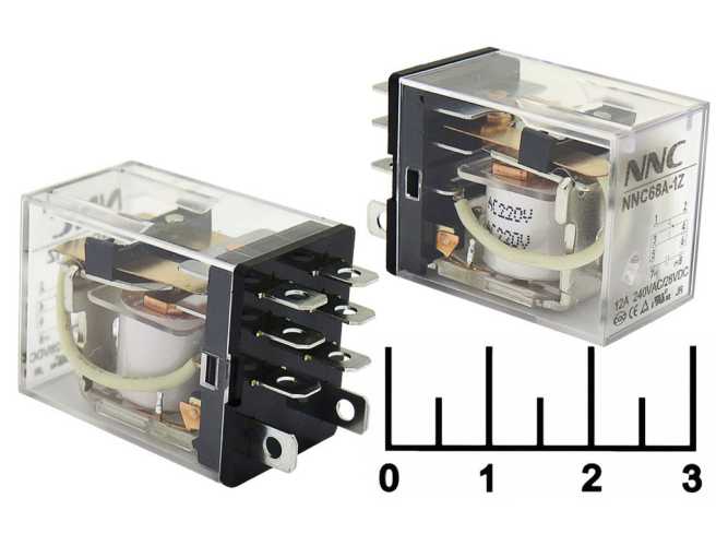 Реле ~220V 12A/240V NNC68A-1Z