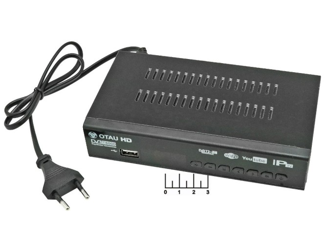 Ресивер цифровой телевизионный DVB-T2 HD Otau T8000 + медиаплеер (шнур 3RCA-3RCA)