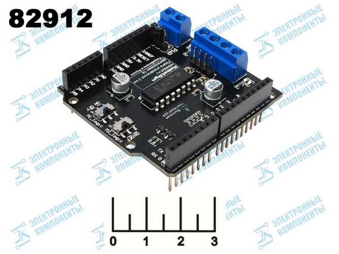 Радиоконструктор Arduino motor shield uno плата расширения L293B