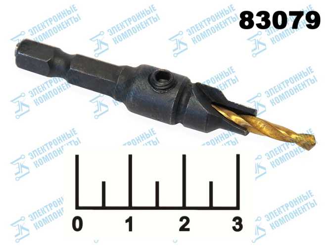 Сверло зенковочное под винт 10#