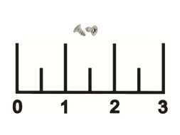 Саморез 1.4*3мм (1 штука)