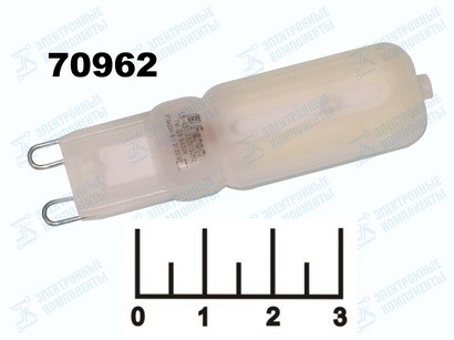 Лампа светодиодная 220V 7W G9 6400K белый холодный матовая Feron LB-431 (25757)