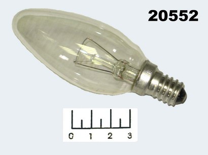 Лампа свеча прозрачная 60W E14 Космос