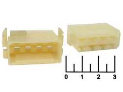 Корпус разъема 8pin в комплекте 6.3мм с крепежом