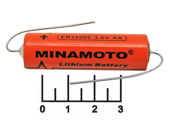 Литиевый элемент AA 3.6V ER14505 STD Minamoto с выводами