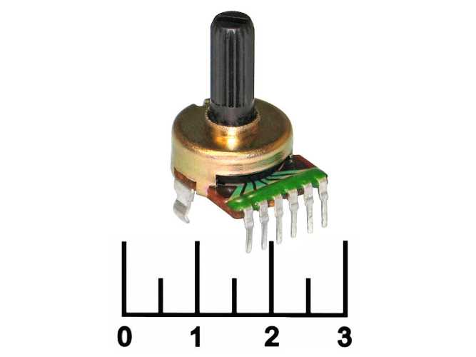Резистор переменный 2*10 кОм B F-164KP (+82)
