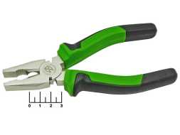 Плоскогубцы 165мм зелено-черные 411166