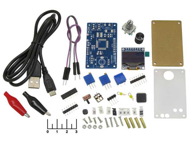 Радиоконструктор цифровой осциллограф STC8K8A + корпус+БП