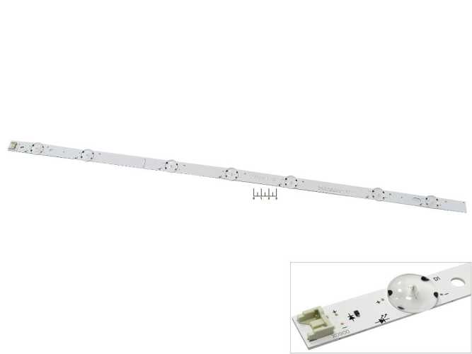 Светодиодный модуль 3V 61.5см 7LED с линзой 3C7CZ61715