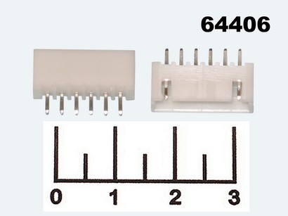Разъем 6pin штекер на плату шаг 2.54мм (W-06)