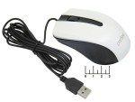 Мышь компьютерная USB проводная Perfeo Rainbow PF_3440 (черно-белая)
