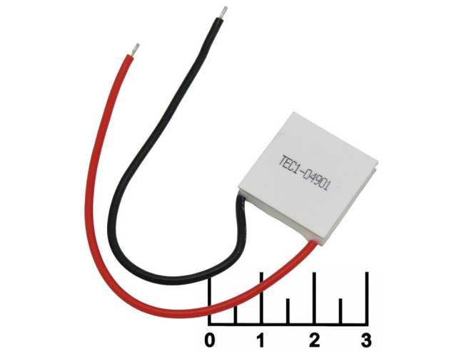 Элемент Пельтье TEC1-04901 20*20*4.3 5V 1A