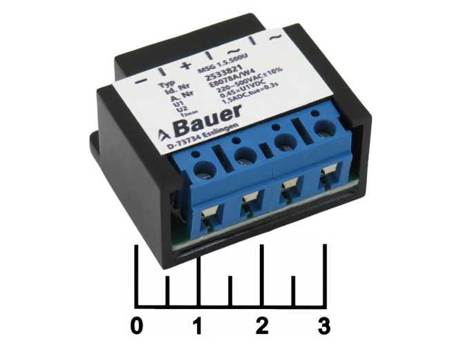 Однополупериодный выпрямитель MSG 1.5.500U Bauer
