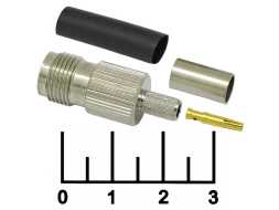 Разъем TNC гнездо обжимной RG-58 415A теромоусадка