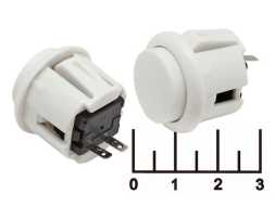 Кнопка для игровых автоматов белая круглая RC-1005-24-W