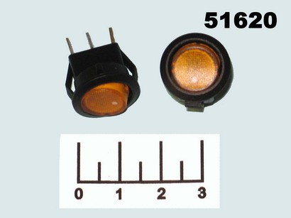 Выключатель 250/3 ISMRS-1C желтый круглый 3 контакта