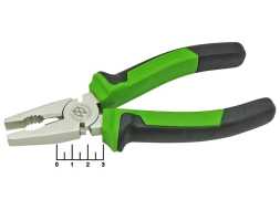 Плоскогубцы 180мм зелено-черные 411181