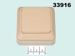 Выключатель 1-клавишный накладной TDM (Ладога) слоновая кость (SQ1801-0002)