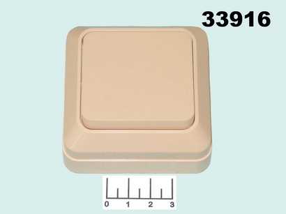 Выключатель 1-клавишный накладной TDM (Ладога) слоновая кость (SQ1801-0002)