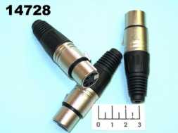Разъем XLR гнездо 5 контактов никель