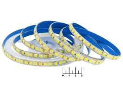 Светодиодная лента 12V белая теплая 2.5см влагозащищенная (28.8W/120LED/1м) 10мм 5054 3000K