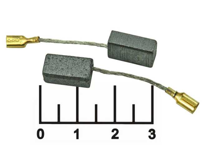 Щетка угольная 5*8*13 Bosch A-86 №534K (предохранитель) (2 штуки)