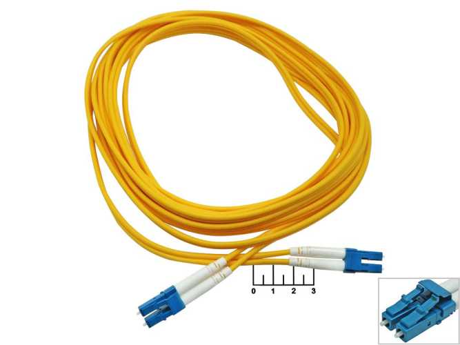 Шнур оптический 2LC/UPC-2LC/UPC 3.0мм 5м