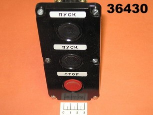 Кнопка ПКЕ112-3У3 3 кнопки врезная