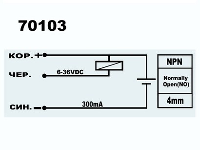 Индуктивный выключатель LJ12A3-4-Z/BX 6...36V 300mA NPN NO (4мм не встраиваемый) D-12мм