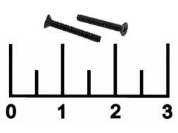 Винт для ноутбука М1.6*12мм потай черный (1 штука)