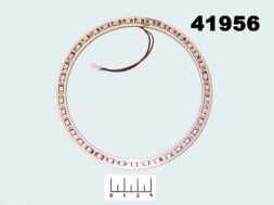 LED Angel Eyes 12см 12V желтый 1210 36 светодиодов