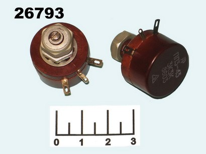 Резистор подстроечный 3.3 кОм 3W ПП3-43
