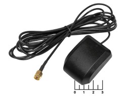 Антенна GPS JCGPSF1 SMA (RG-174) 3м
