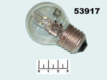 Лампа галогенная 220V 46W E27 2700K теплый шар прозрачная Osram (64543P)