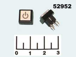 Кнопка тактовая 10*10*10 LED красная 3V