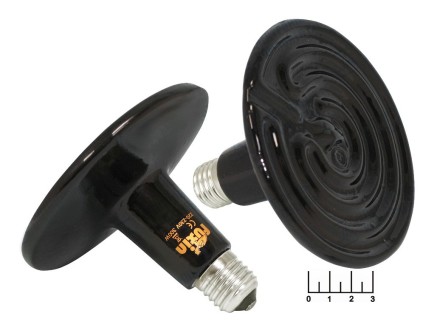 Лампа тепловая 300W E27 керамическая Fuxin (черная)