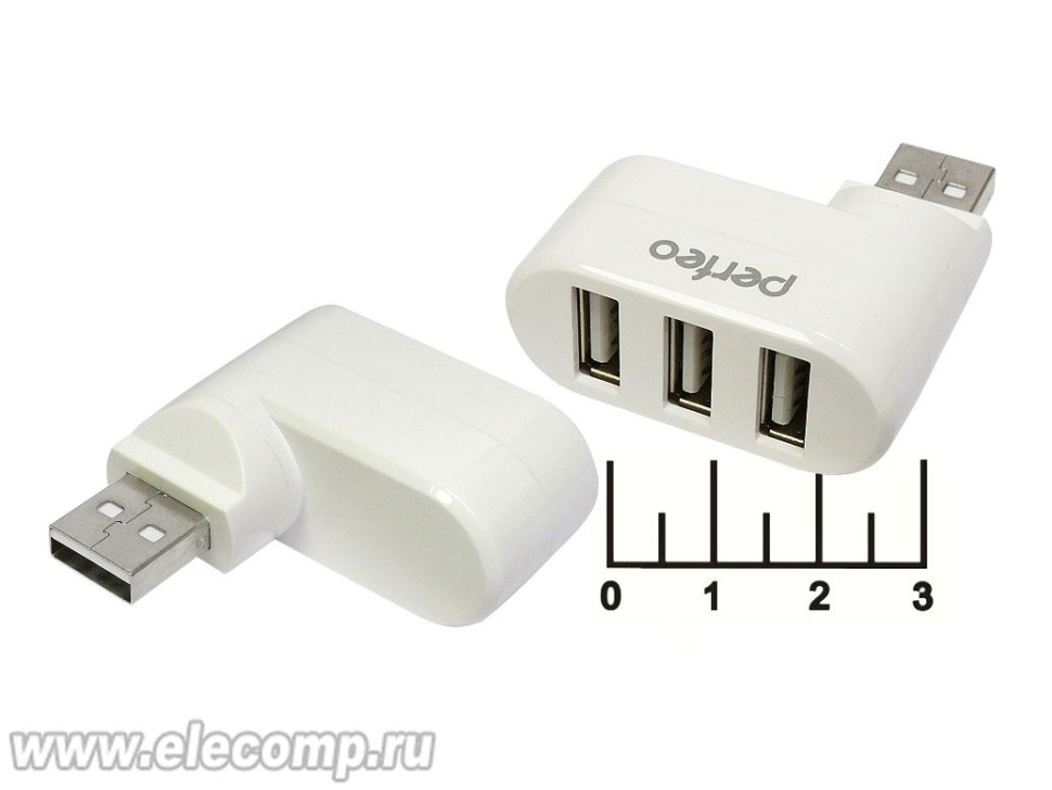 USB HUB 3 PORT USB 2.0 PF-VI-H024/PF_4281 УГЛОВОЙ