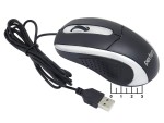 Мышь компьютерная USB проводная Perfeo Tour PF_A4751 (черно-серебристая)