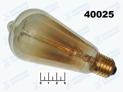 Лампа декоративная 220V 60W E27 ST64 Uniel Vintage