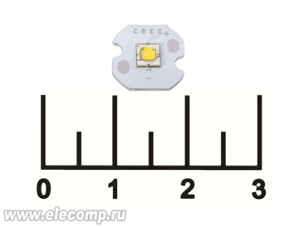 Светодиод LED 10W белый T6 12мм Cree 4000K