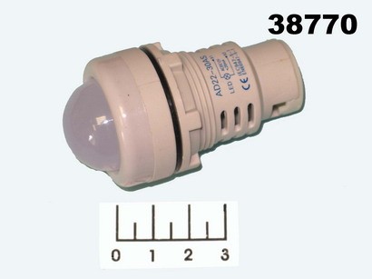 Лампа 12V в плафоне LED белая AD22-30AS-W (28мм)
