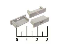 Заглушка для профиля SP266 белая с отверстием