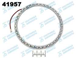 LED Angel Eyes 12см 12V красный 1210 36 светодиодов