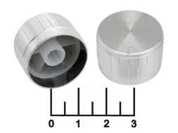 Ручка на вал 5.5мм серебро B26-26*17A (S1120)