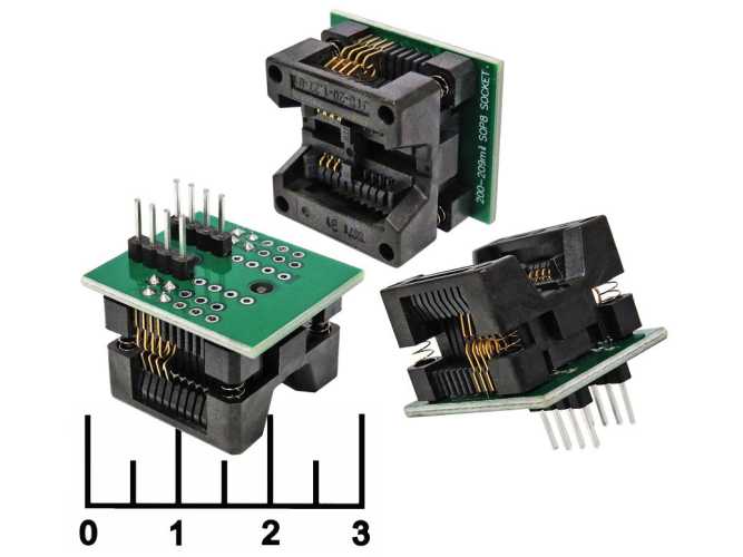 Переходник DIP8-SO8W быстрозажимной