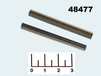 Разъем PBD1.27-80 (2*40) штекер шаг 1.27мм SMD черный