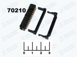 Разъем 24pin гнездо на шлейф шаг 2.54мм IDC-24F