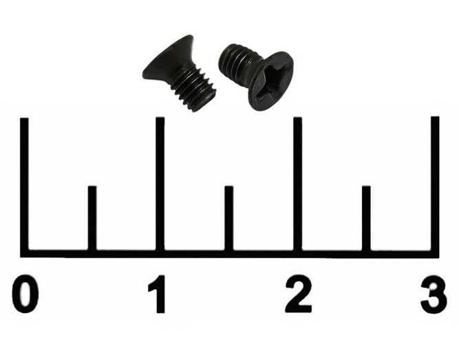 Винт для ноутбука М3*5мм потай черный (1 штука)